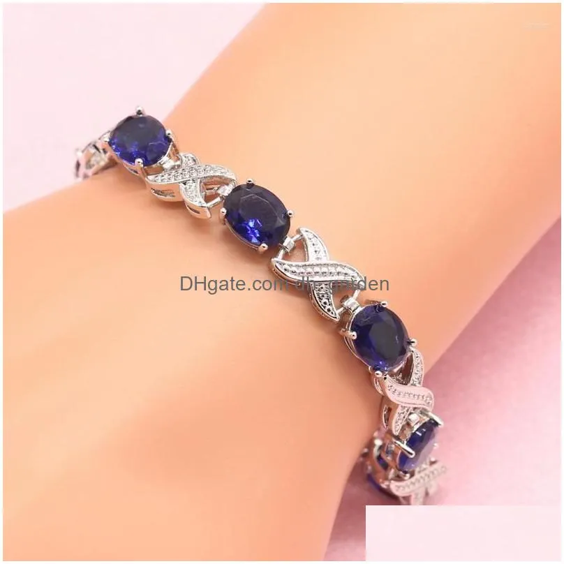 necklace earrings set star shape royal blue cz 925 silver bridal for women earring pendant ring bracelet