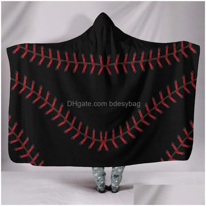 Decken Baseball Fu ball Kapuzendecke Sportball Sherpa Handtuch