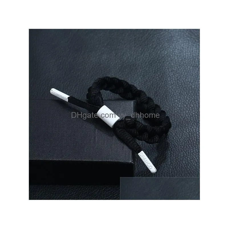unique creative shoelace strand bracelet for women diy handmade woven bracelets rope fashion couple jewelry good design lover gift