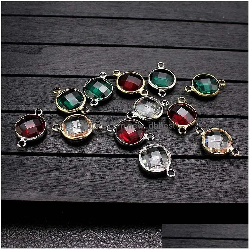  12.5mm acrylic small pendant charm for bracelet bangle double side colorful cute charm mix style wholesale