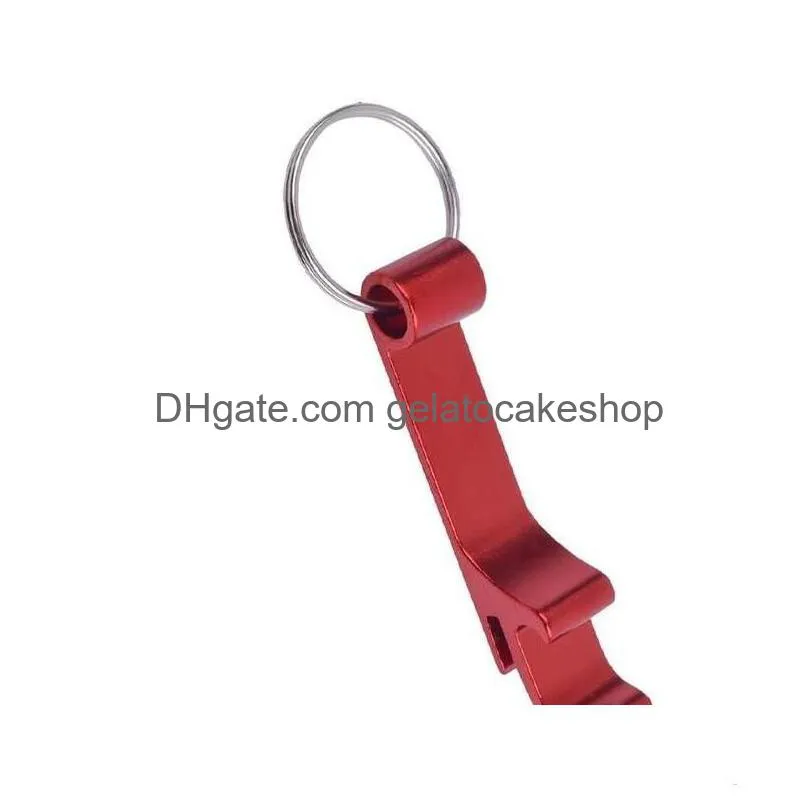bottle opener aluminum chain keyring keychain beer wine claw bottle metal bar tools with keychain