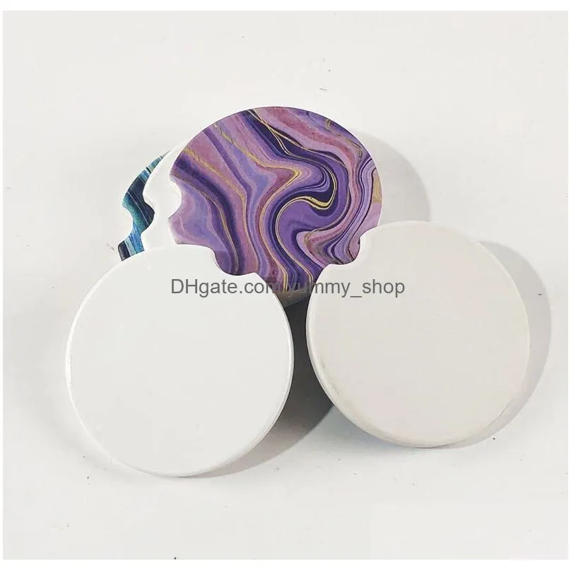 sublimation blank car ceramics coaster transfer printing coasters consumables real factory price wholesales