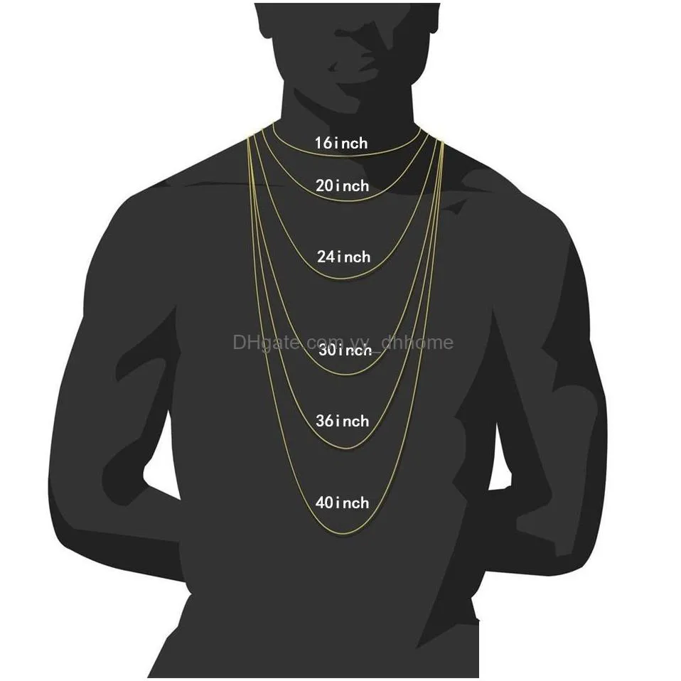 2021 iced out chains jewelry diamond tennis chain mens hip hop jewelry necklace 3mm 4mm silver gold chains necklaces