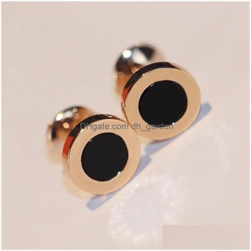stud earrings 2022 trend s925 sterling silver goldplated fritillaria round cake for women simple classic highgrade jewelry