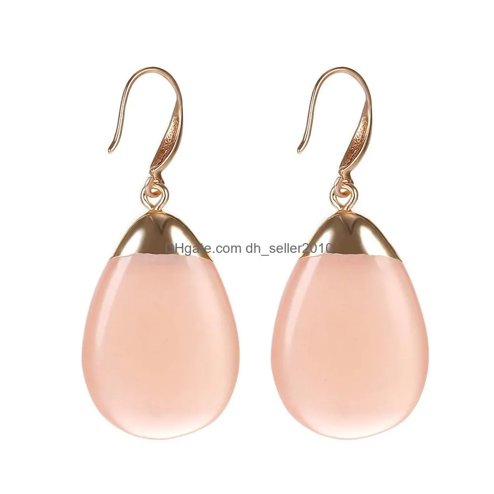 new arrival green pink resin dangle earring for women girls high quality copper hook earring christmas jewelry gift