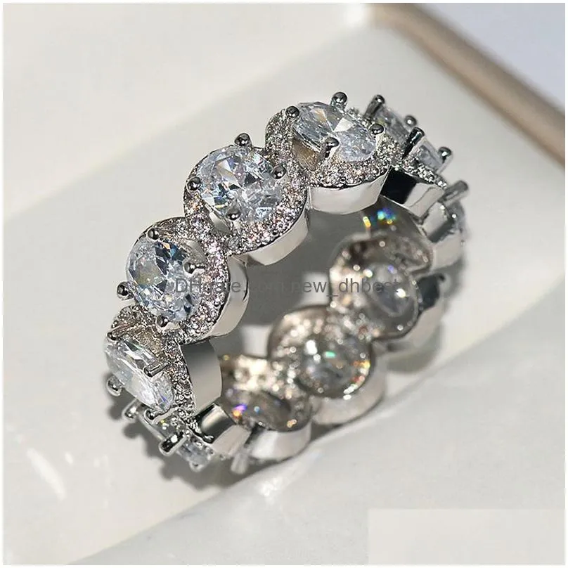 limited edition eternity promise ring oval diamond cz vintage engagement wedding rings for women