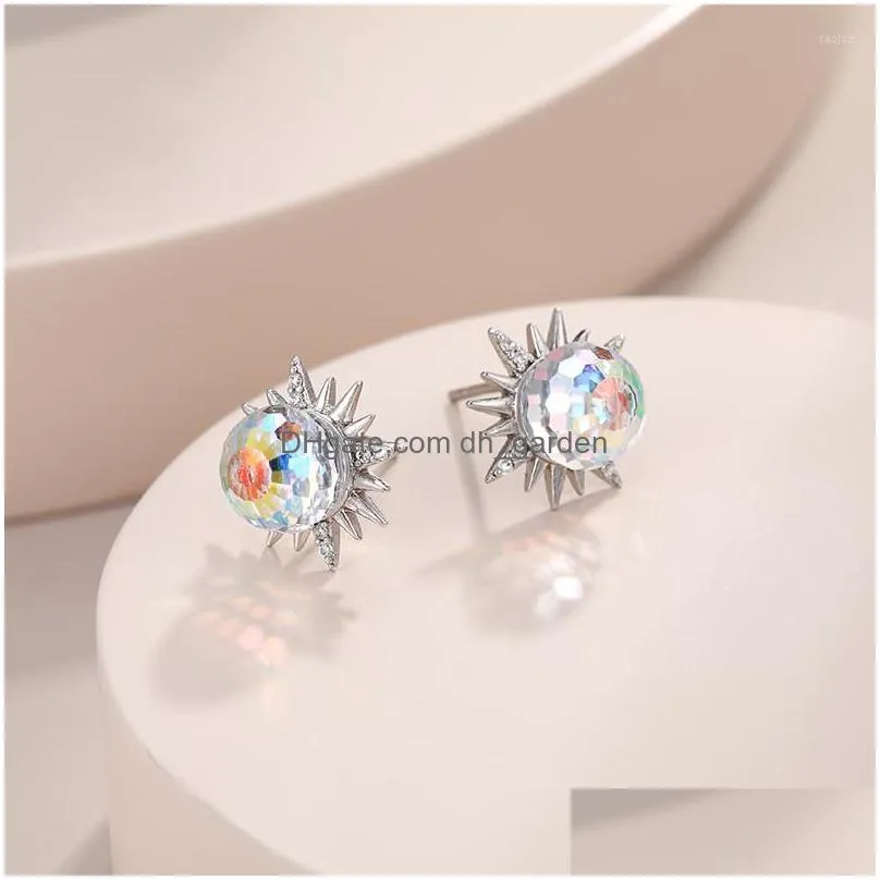 stud earrings small ball studs earings jewelery made with austrian crystal for girls trending jewelry christmas women bijoux gift