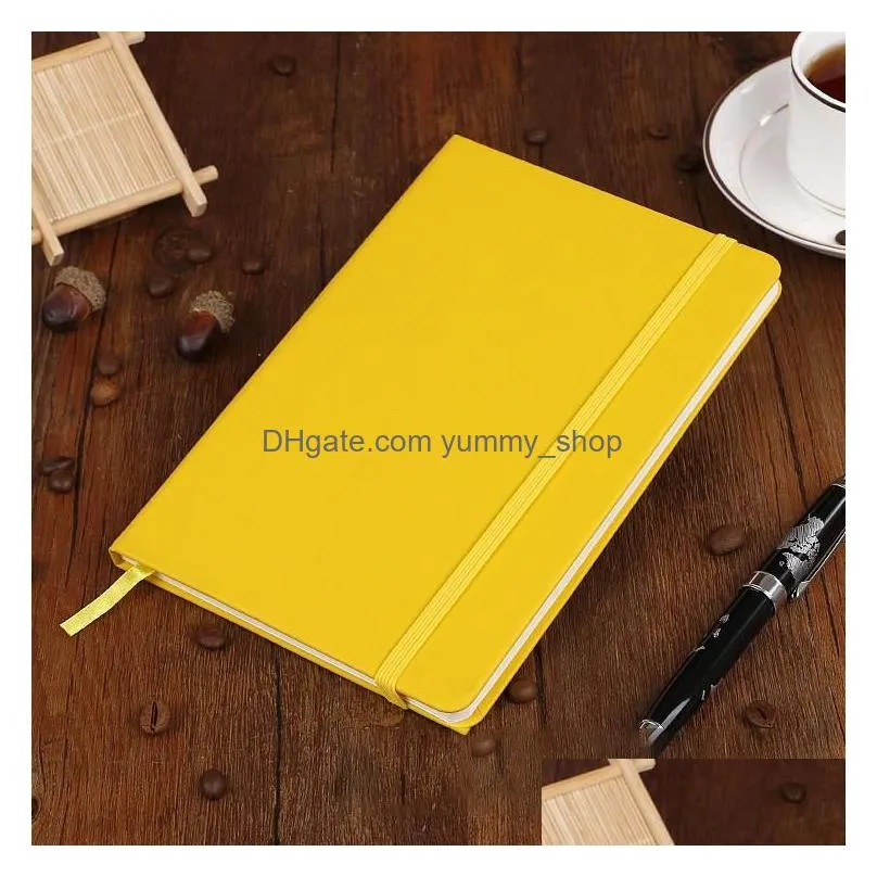 paperage lined journal notepads a5 a6 hardcover notebook pu leather notebook for office home school or business 80 sheets