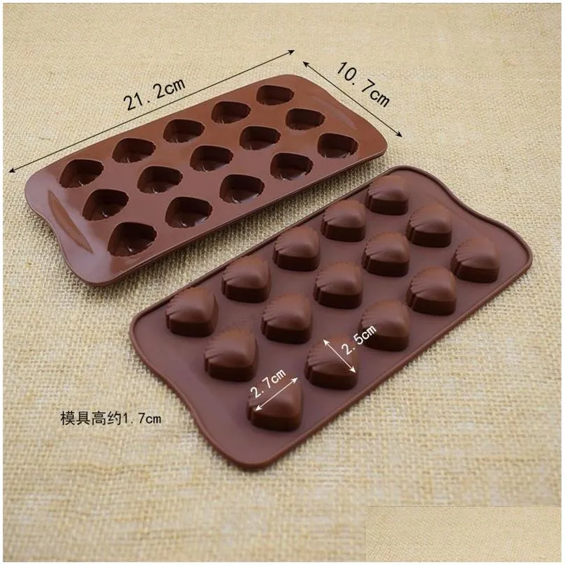 diy silicone mould smiling face shell little coke mold cake chocolates ice lattice molds sell well with various pattern 1 98jj j1