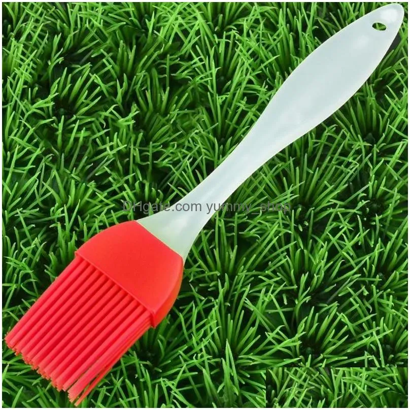 fashion silicone bbq brush cooking pastry butter brush kitchen heat resistance basting oil brushes