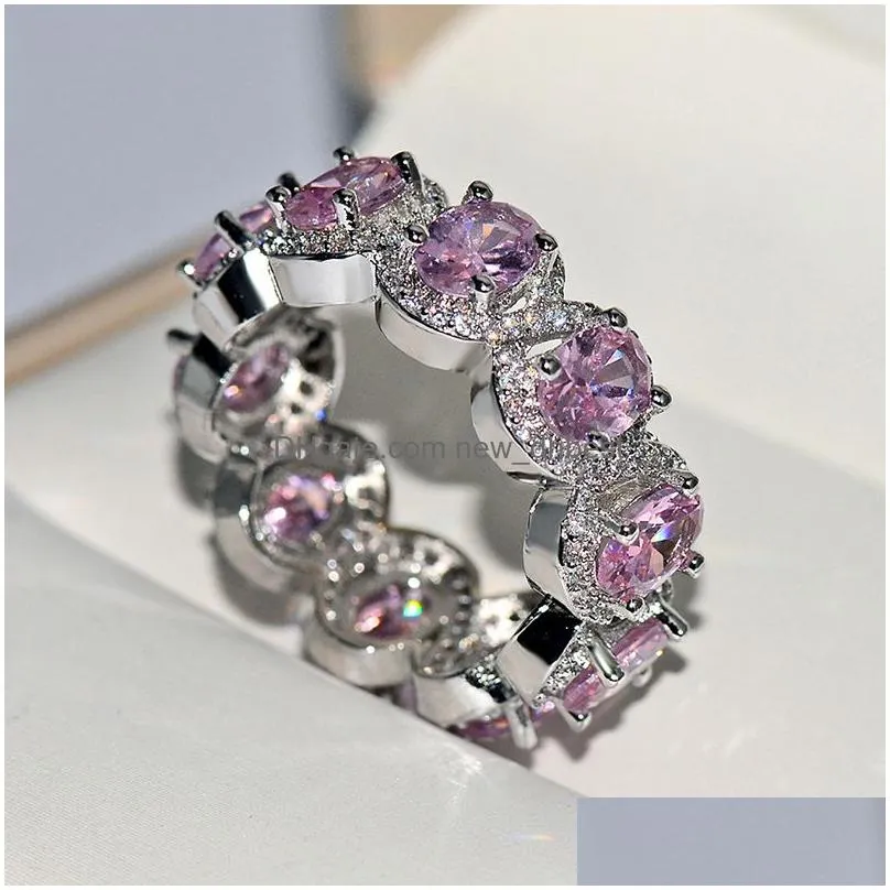 limited edition eternity promise ring oval diamond cz vintage engagement wedding rings for women