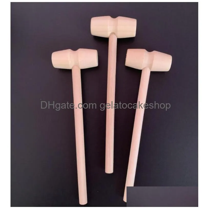 mini wooden hammer wood mallets for seafood lobster crab shell leather crafts jewelry craft dollhouse playing house supplies