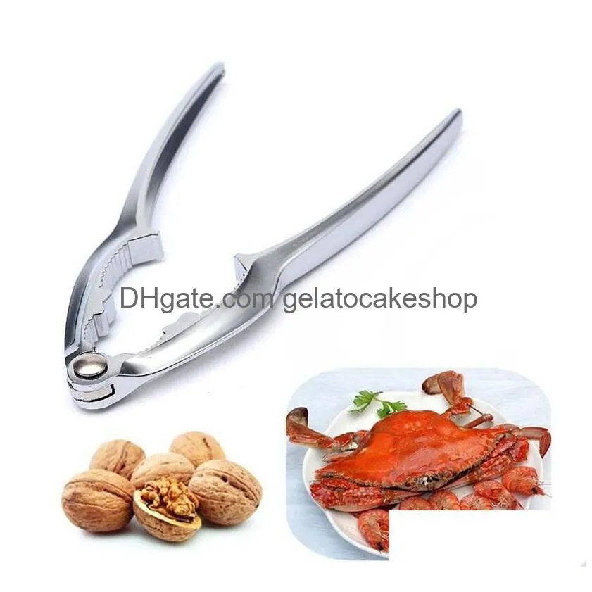 durable strong zinc alloy quick walnut cracker nutcracker sheller nut opener practical kitchen tool easy to use
