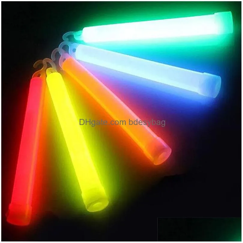 party supplies 6 inch glow sticks multicolor camping emergency nighttime musical festival fluorescent stick lights