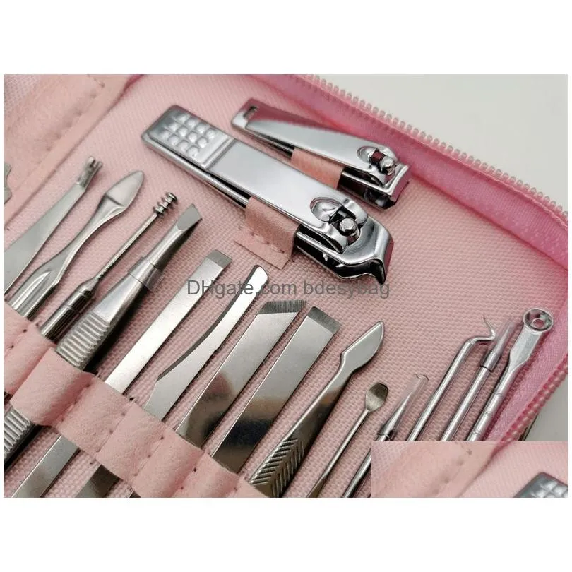 26pcs/set pruning nail clippers cutting pliers set groove pedicure inflammation dead skin clipper tool