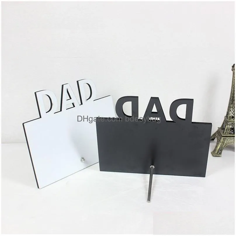 mdf sublimation blank photo frame fathers day mothers day 2022 sublimating white family heat transfer picture frames