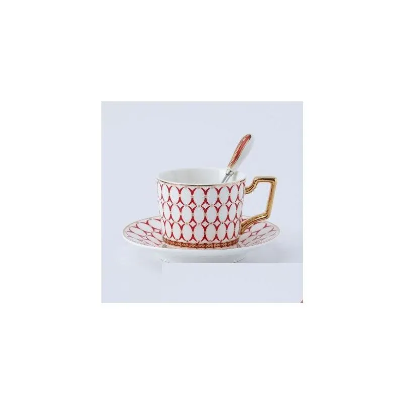 cups saucers european style teapot bone china coffee cup saucer set handpainted striped ceramic english afternoon tea drinking