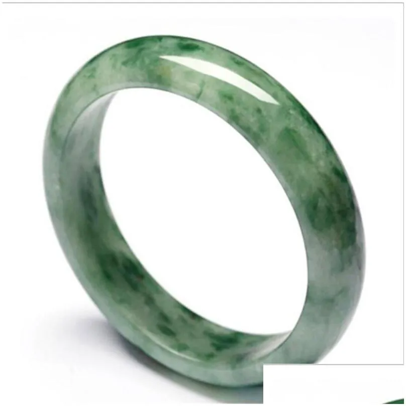 bangle genuine 5664mm green jade jadeite bracelet real natural a jadebangle