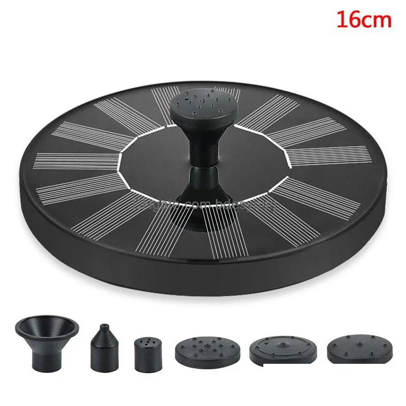 solar fountain outdoor pool pond floating waterfall fountain bird bath garden decoration