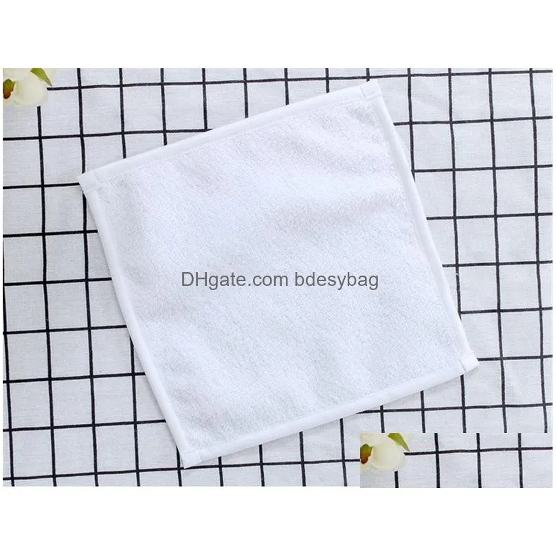 sublimation blank polyester/cotton towel 30x30cm diy heat transfer printing cleaning cloths