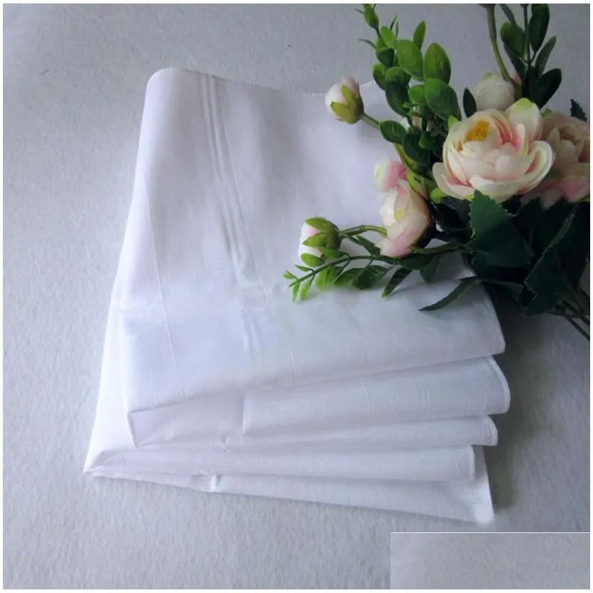 100% cotton male table satin handkerchief pure white hankerchiefs cotton towel mens suit pocket square handkerchief whitest 100pcs/lot