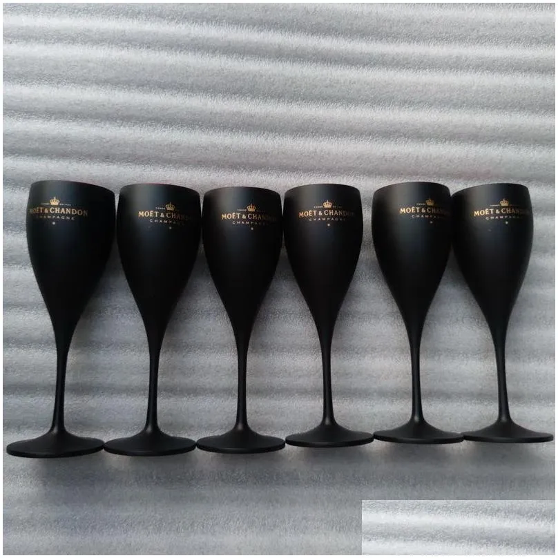 forst black wine glasses acrylic champagne flutes wholesale party goblet