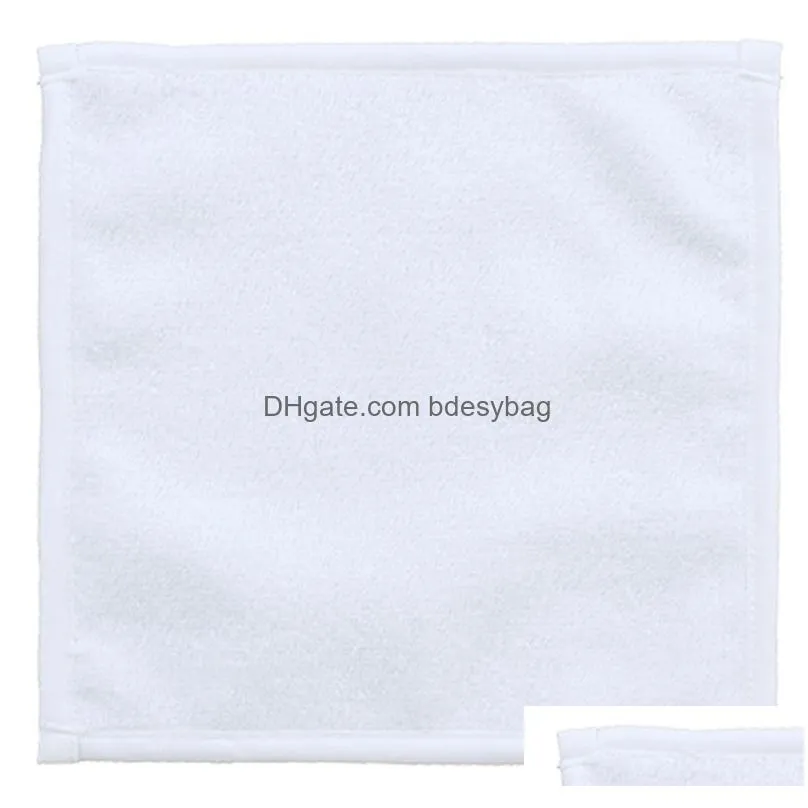 sublimation blank polyester/cotton towel 30x30cm diy heat transfer printing cleaning cloths
