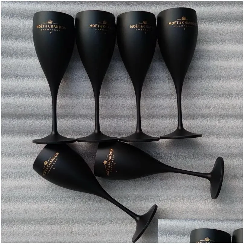 forst black wine glasses acrylic champagne flutes wholesale party goblet