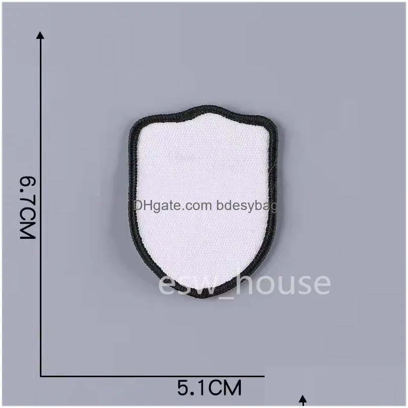 party supplies blank sublimation ironon round square shapes diy heat transfer printing clothes bag repair pad