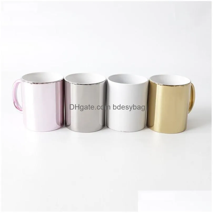 11 oz ceramic sublimation coffee mug porcelain blank cup for coffee tea milk latte hot cocoa