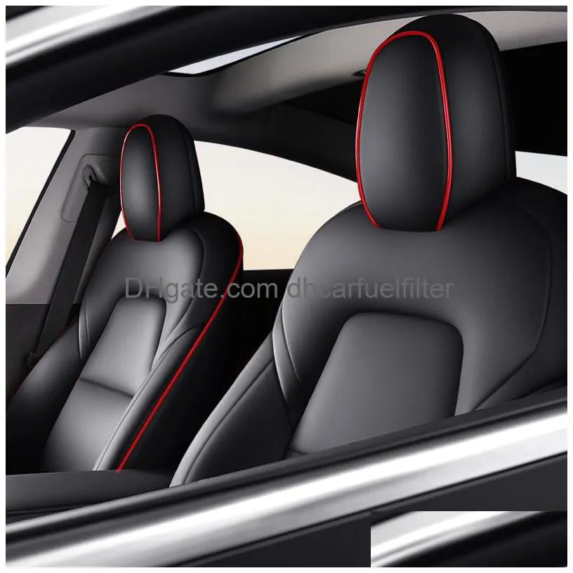 custom car seat covers for tesla model 3 dedicated full coverage seats protection pad auto customize interior accessories