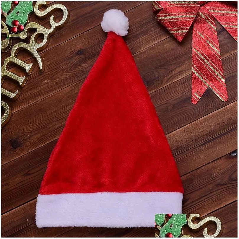 santa claus hats caps christmas gifts adult child can decoration for party festival wholesale