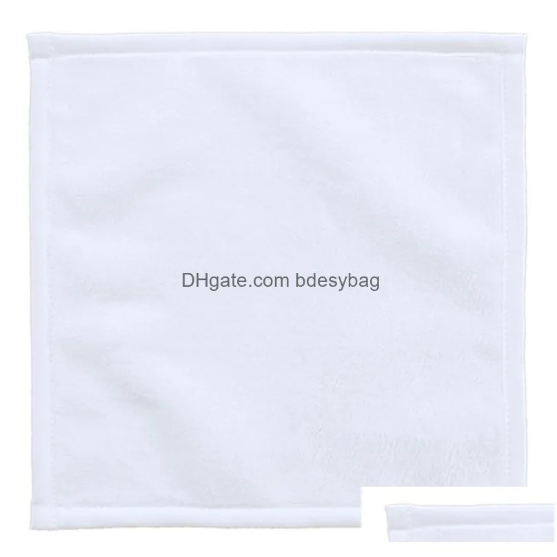 sublimation blank polyester/cotton towel 30x30cm diy heat transfer printing cleaning cloths