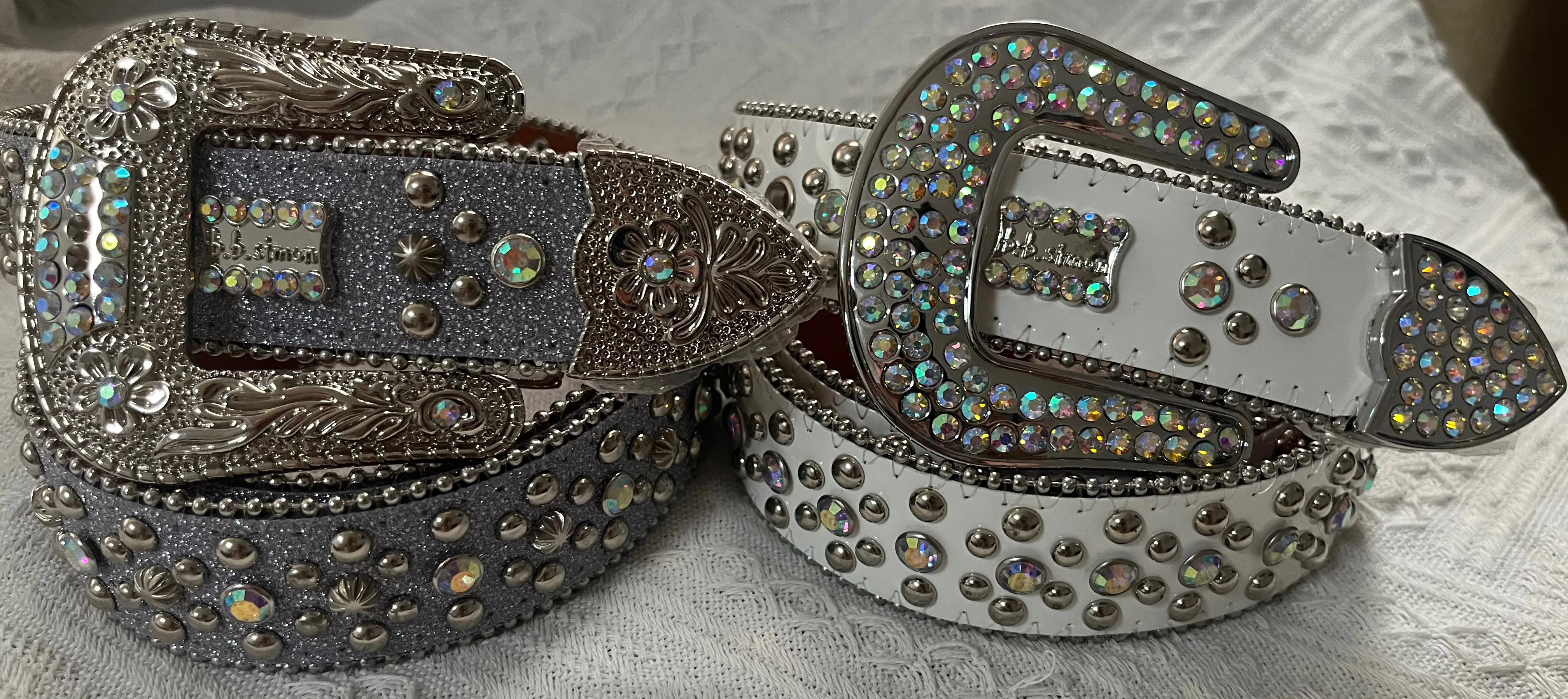 Designer belt with diamonds sales