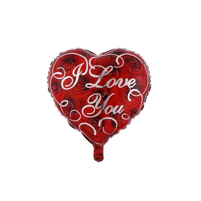 18 inch heart shaped balloons wedding valentines days i love you aluminium foil helium balloons wedding party decoration balloon 167