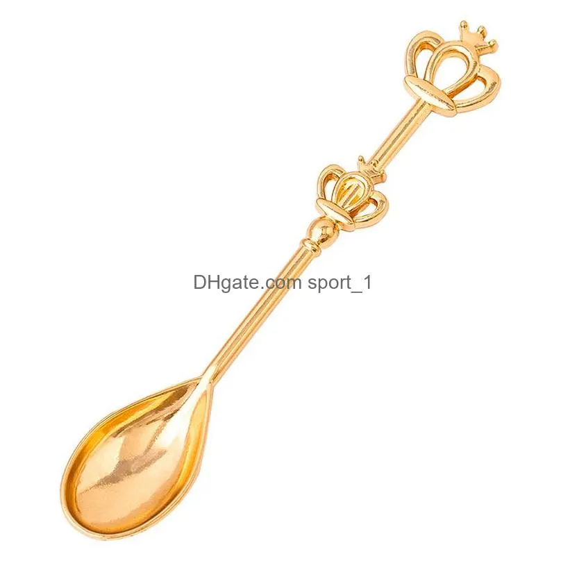 creative crown coffee spoon party tableware holiday party small gift wedding gift party favor 14x7x2.5cm