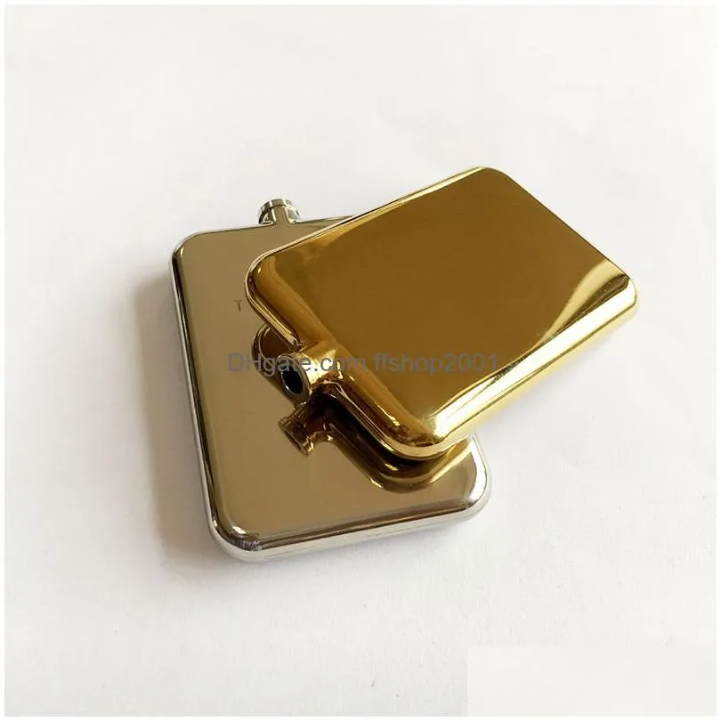 304 stainless steel hip flask outdoor portable 2oz ultra thin metal flagon pocket wine bottle