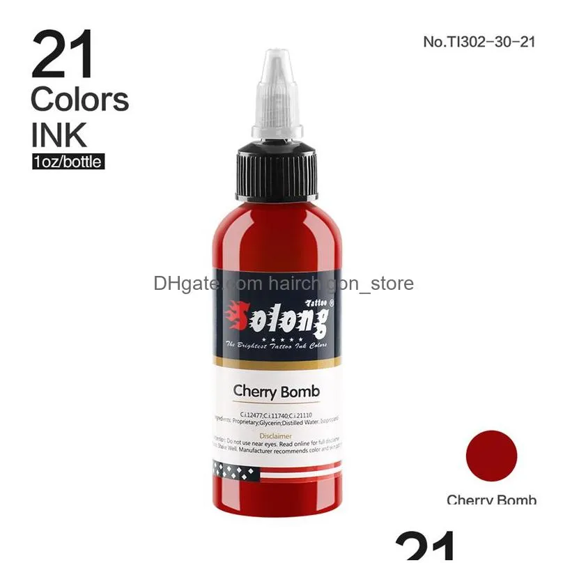 21 colors 30ml/bottle professional tattoo ink for body art natural plant micropigmentation pigment permanent tattoo inks