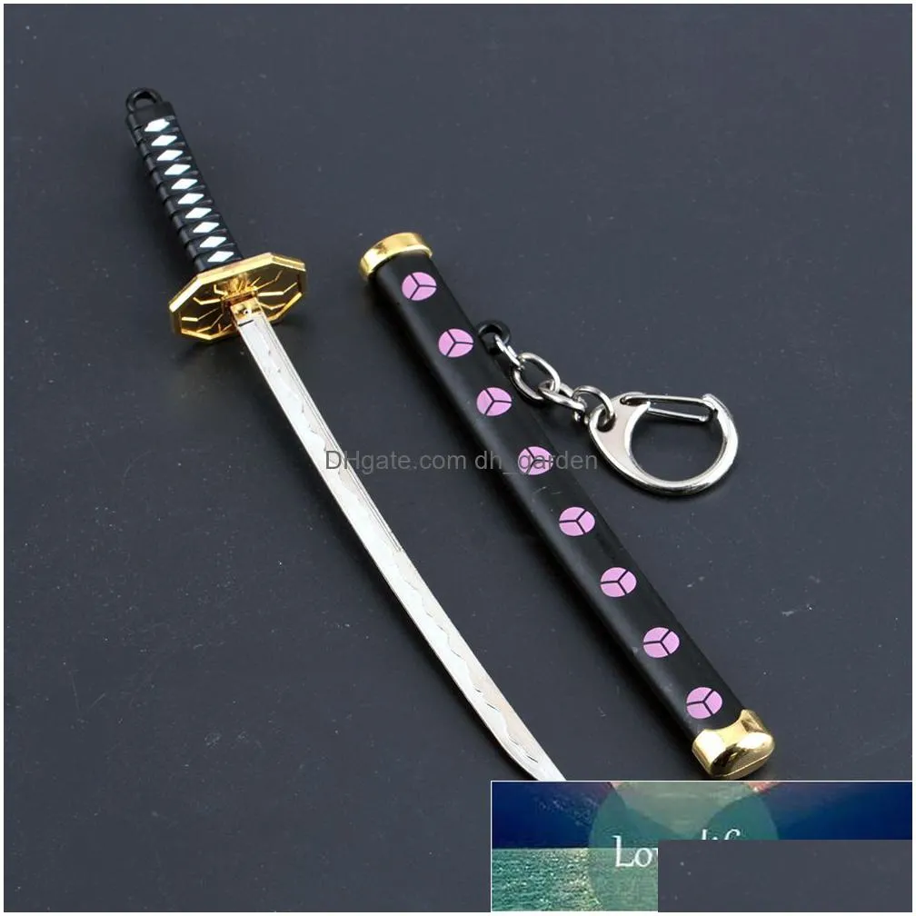 8 styles roronoa zoro sword keychain for women men buckle toolholder scabbard katana sabre keyrings for friend gift factory price expert design quality latest