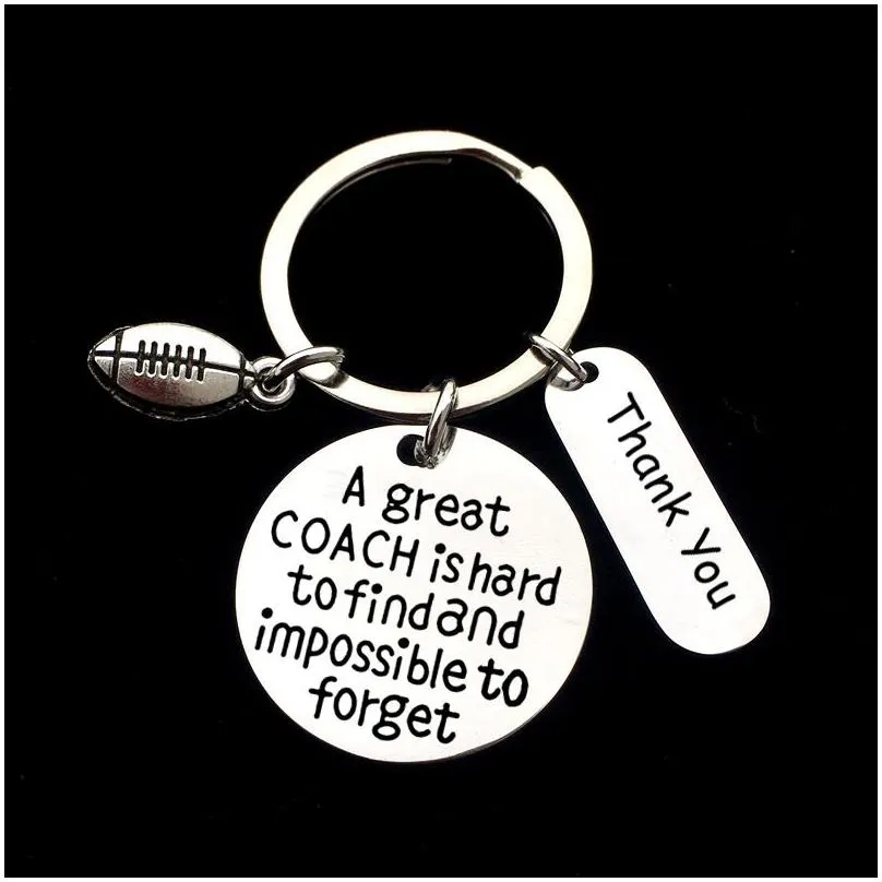 25mm stainless steel keychain pendant a great  key chain football basketball baseball keyring graduation creativity gift