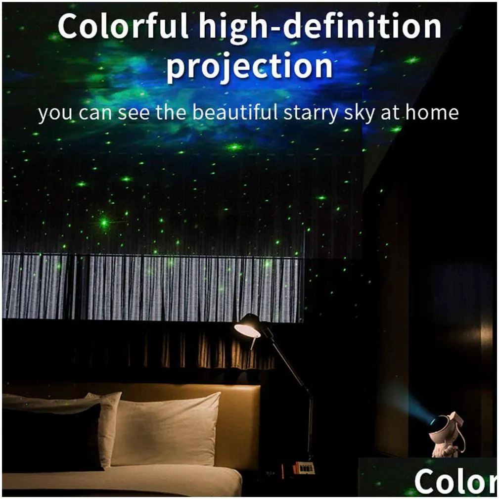 astronaut star light sky galaxy projector led lamp nightlight spaceman table lamp romantic atmosphere projection lamp h0922