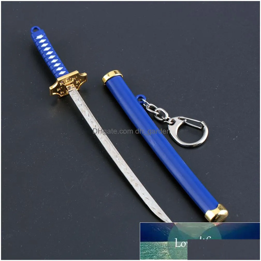 8 styles roronoa zoro sword keychain for women men buckle toolholder scabbard katana sabre keyrings for friend gift factory price expert design quality latest