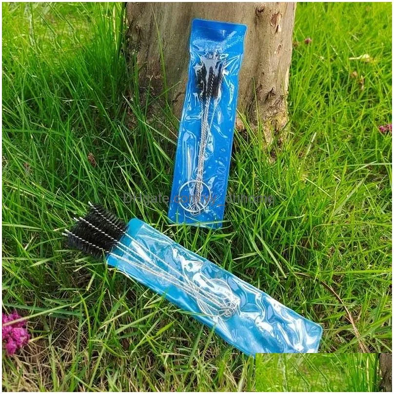 portable cleaning brush 5pcs/set mini pipe small brushes household smoke grinder clean tool can be reused 10cm