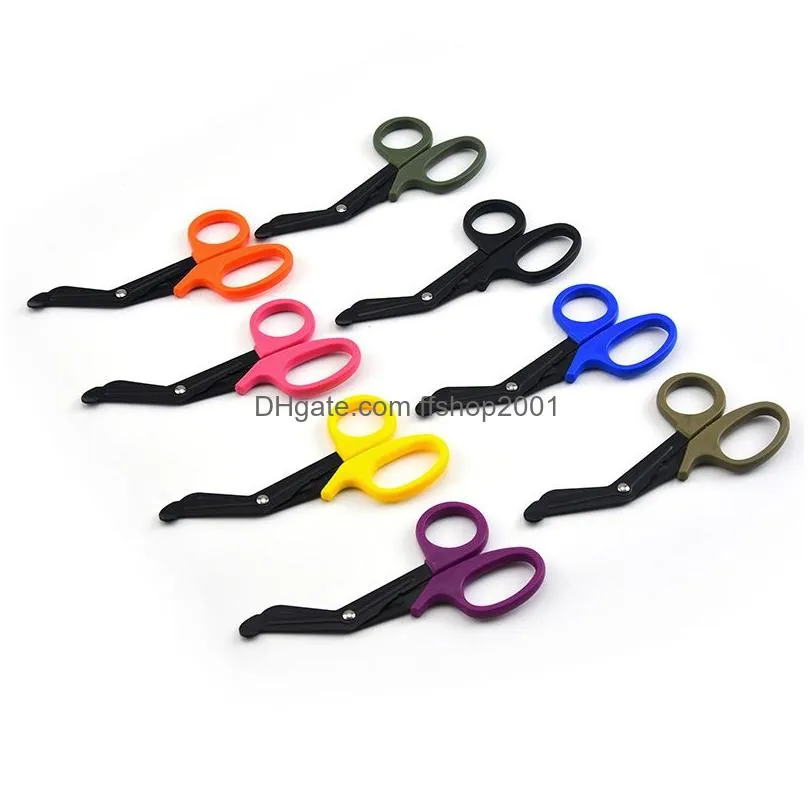 outdoor multifunctional survival gauze scissor emergency tool stainless steel handmade scissors tailor shears