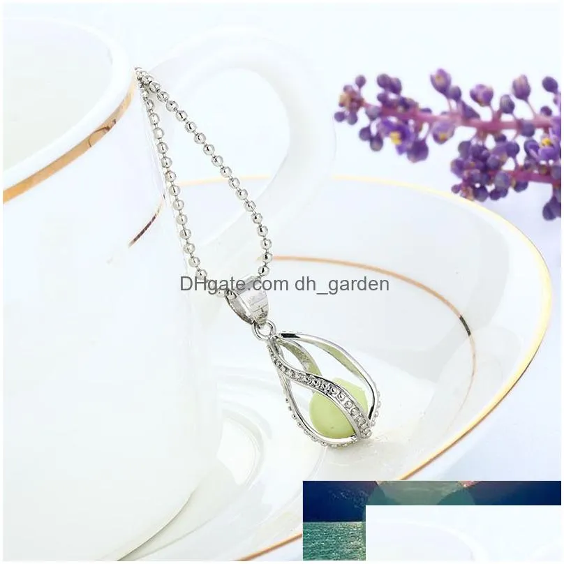 newly fashion teardrop necklace glow in the dark pendant the little mermaid romantic nyz shop factory price expert design quality latest style original
