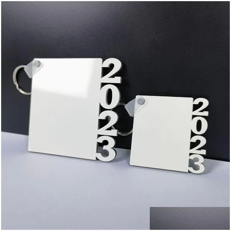 2023 graduation keychain sublimation blank wood keychain diy heat transfer printing pendant gift supplies
