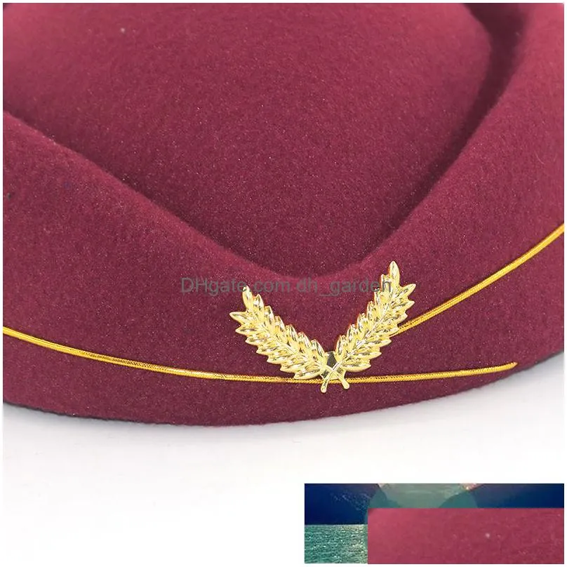 fashion flight attendant wool beret hat performance props berets for women elegant cap for winter all matched factory price expert design quality latest