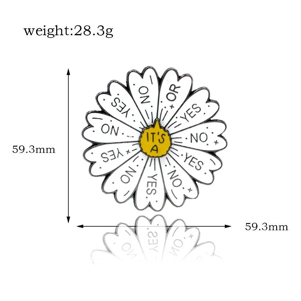 color wheel keychain can rotate personalized daisy yes no keychain pendant gift keyring