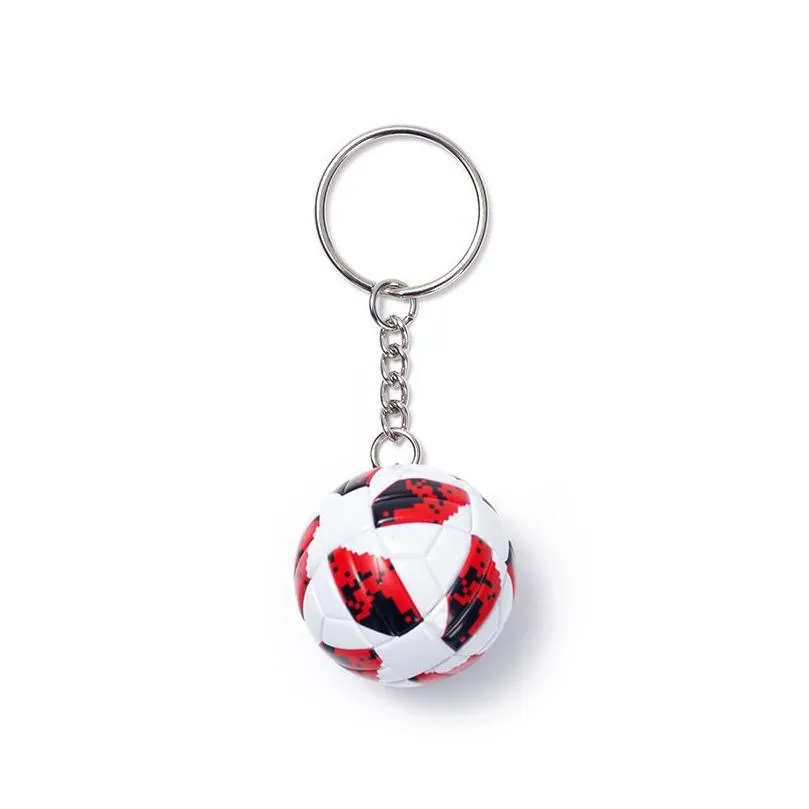 mini football keychain pendant creative fan souvenir gift keyring luggage decoration key chain