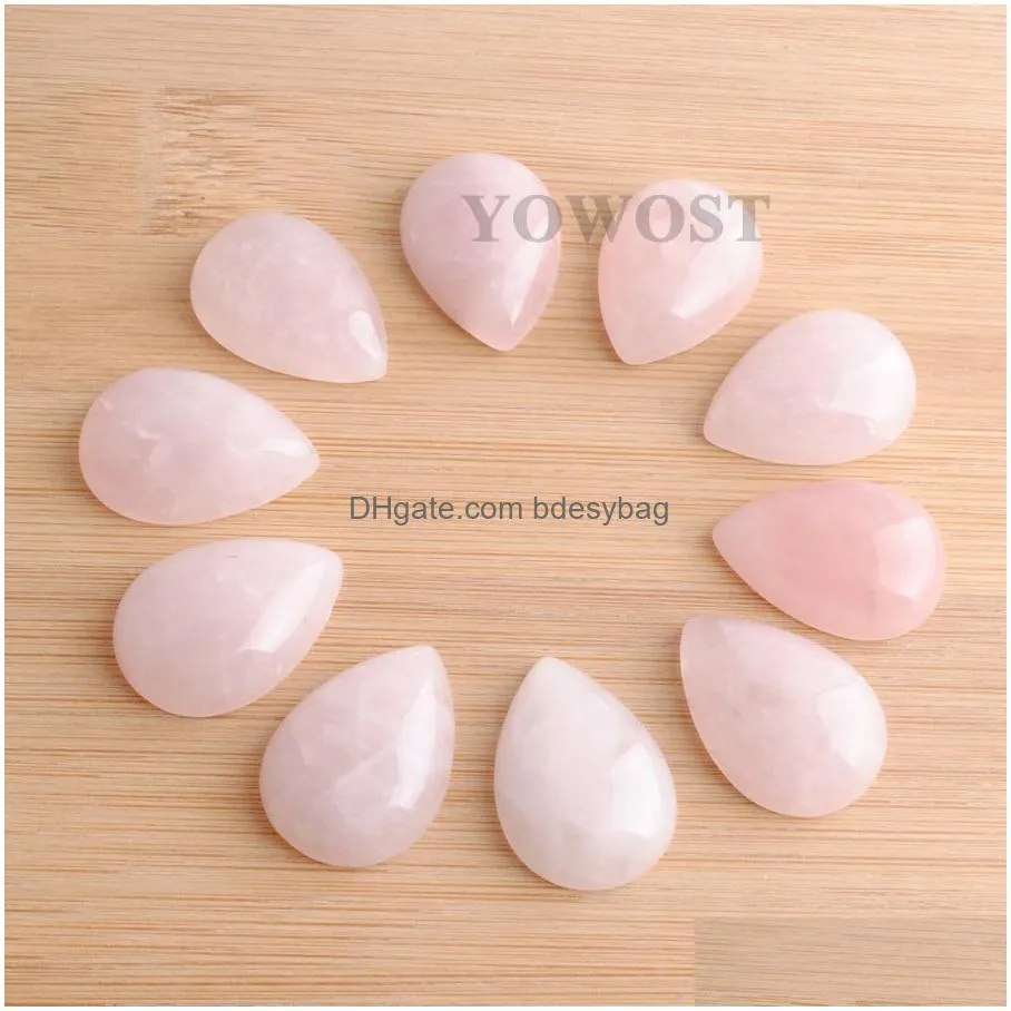 natural gemstones cabochon teardrop shape 18x25mm no hole beads for jewelry finding aventurine agates lapis opal bu318